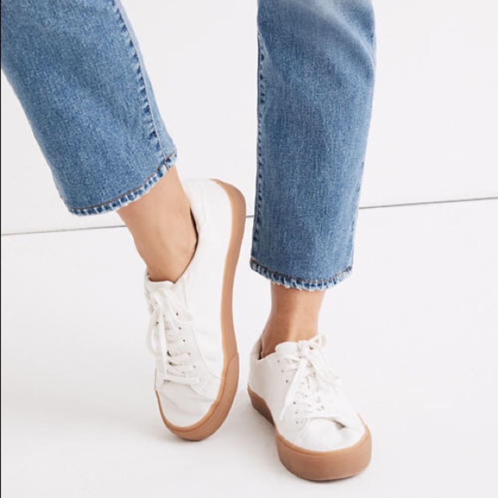 NWT Madewell Sidewalk Canvas Low Top Sneakers